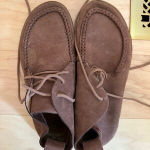 Vivobarefoot 42 Mens Brown Leather Soul of Africa Kembo Chukka Boots No Insoles